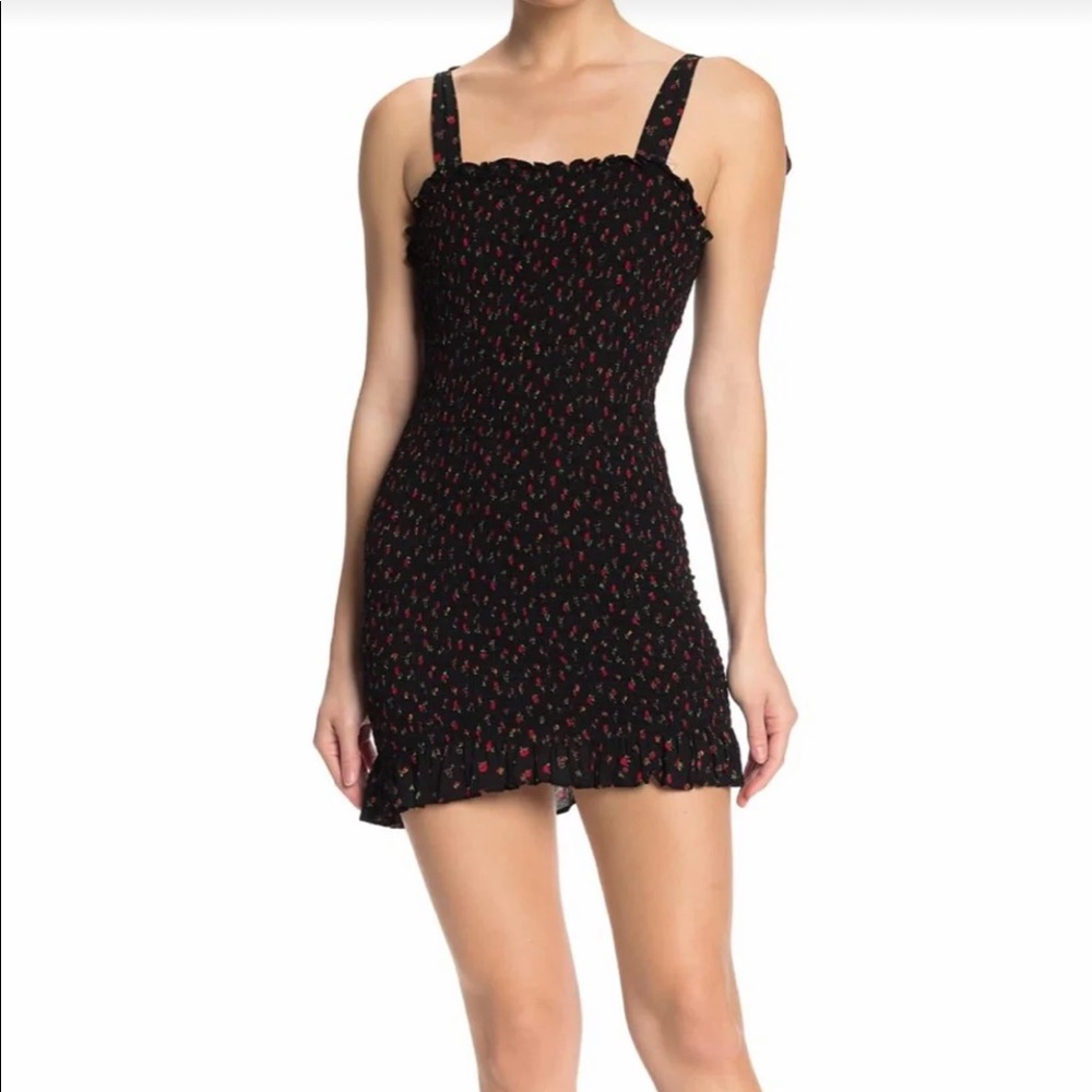 Bella floral smocked mini dress